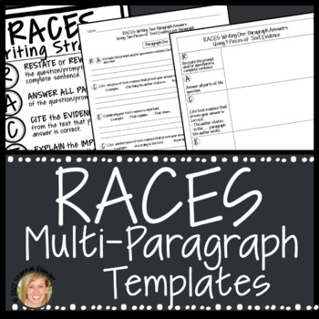 Preview of RACES WRITING STRATEGY GRAPHIC ORGANIZER AND MULTI-PARAGRAPH PRACTICE