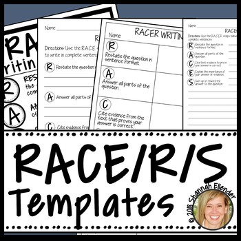 Preview of RACES WRITING STRATEGY GRAPHIC ORGANIZER INTERACTIVE NOTEBOOK PRACTICE TEMPLATES