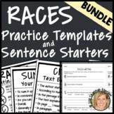 RACES Writing Strategy Graphic Organizers, Sentence Starte