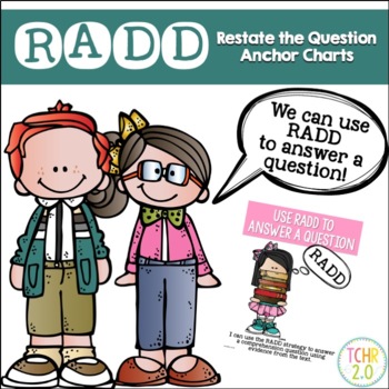 Preview of RADD Restate the Question Answering Comprehension Questions