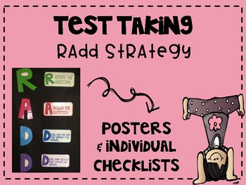 Preview of RADD Strategy (Test Prep Test Taking Strategy for a Constructed Response)