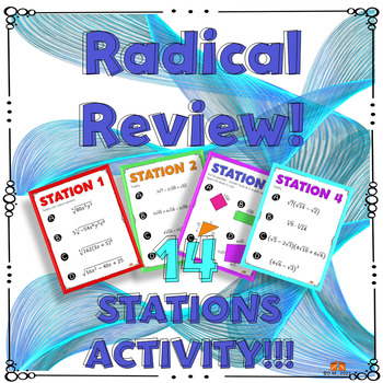 Preview of RADICAL OPERATIONS SOLVING RATIONAL EXP 14 STATIONS ACTIVITY REVIEW higher index