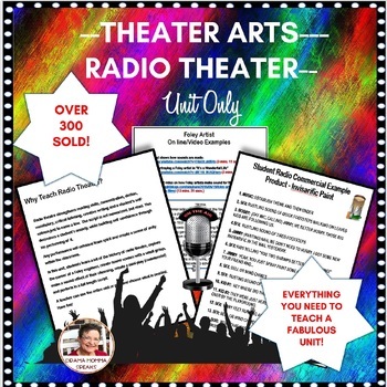 Preview of Radio Drama Unit Theatre Class  Grades 7 to 9  Audio Storytelling Foley Artists