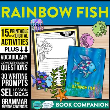 THE RAINBOW FISH activities READING COMPREHENSION - Book Companion read  aloud