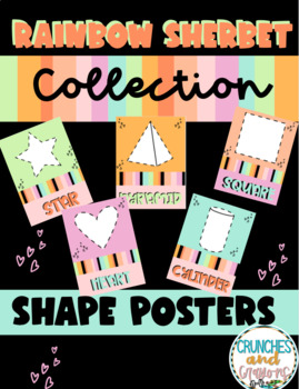 Preview of RAINBOW SHERBET Collection | Shape Posters (2D and 3D)