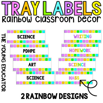 Preview of RAINBOW TUB TRAY LABELS