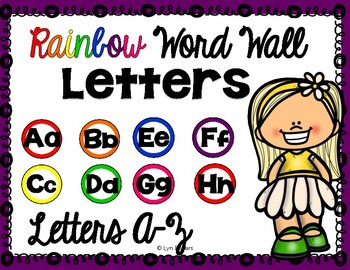 Preview of RAINBOW WORD WALL LETTERS | FIRST DAY