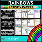 RAINBOWS ACTIVITY PACKET word search early finisher activities