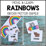 RAINBOWS Move & Learn Gross Motor Games - Preschool, Pre-K, & Kinder