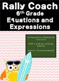 RALLY COACH- Equations and Expressions- 6.EE.1, 6.EE.2a, 6