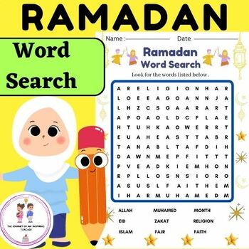 RAMADAN Word Search Puzzle /Holidays Around the World Word Search ...