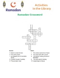 RAMADAN - complete the Ramadan crossword