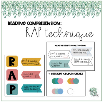 Preview of RAP Comprehension Skill Technique