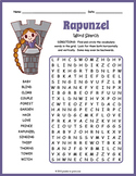 RAPUNZEL Word Search Puzzle Worksheet Activity