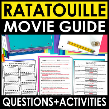 Preview of RATATOUILLE (2007) Movie Guide + Answers Included - End of Year Activities