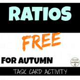 Ratio Task Card Activity For Fall or Autumn (FREE)