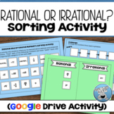 RATIONAL AND IRRATIONAL NUMBERS DIGITAL SORTING ACTIVITY (