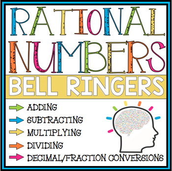 Preview of RATIONAL NUMBERS BELL RINGERS AND TASK CARDS
