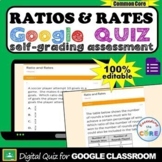 RATIOS AND RATES Digital Assessment | Google Classroom | D