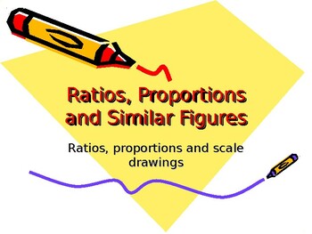 Preview of Ratios proportions and similar figures PPT