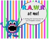 RAWR At Me - a strategy for learning to give complete answers