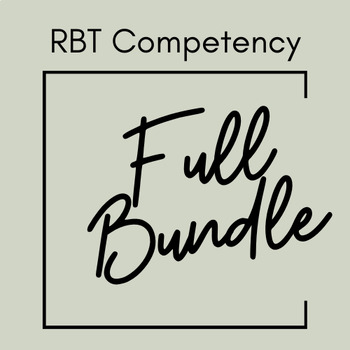 Preview of RBT Competencies, FULL BUNDLE