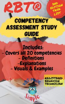 Preview of RBT Competency Assessment Study Guide | 2nd Edition Task List | RBT Exam