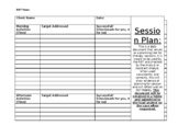 RBT Easy Session Planning Sheet and MO-ABC Data Sheet