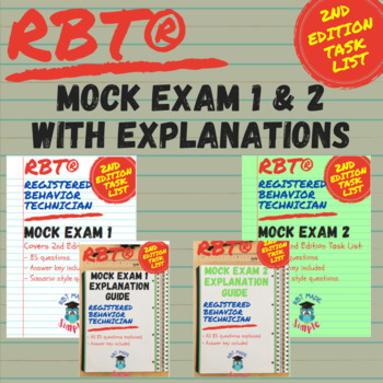 Preview of RBT Mock Exam 1 & 2 with Explanation Guides | 2nd Edition Task List