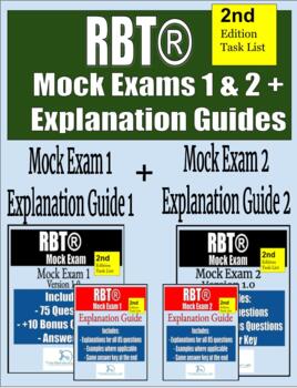 Preview of RBT Mock Exam 1 & 2 with explanation guide 1 & 2 | 85 questions per mock exam