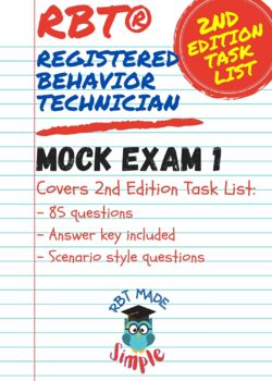 Preview of RBT Mock Exam 1 | 85 Questions | Answer Key Included | 2nd Edition Task List