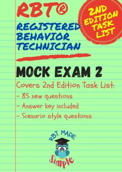 Preview of RBT Mock Exam 2 | 85 Questions | Answer Key Included | 2nd Edition Task List