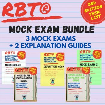 Preview of RBT Mock Exam Bundle | 3 Mock Exams | Explanation Guides | 2nd Edition Task List