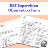 RBT Supervision Observation Form