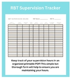 Free RBT Supervision Tracker