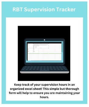 Preview of Free RBT Supervision Tracker