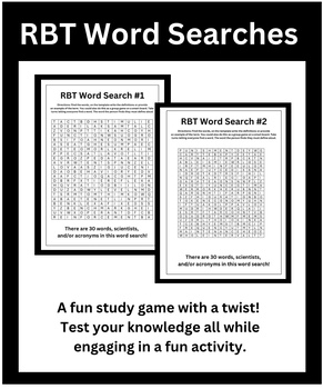Preview of RBT Word Searches