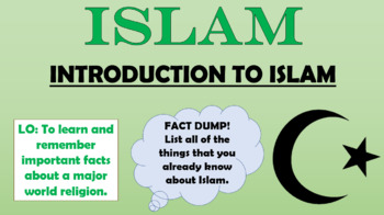 Preview of RE - Introduction to Islam!