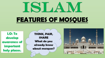 Preview of RE - Islam - Features of Mosques!