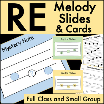 Preview of RE Music Activity Slides to Teach & Review la (do-re-mi, sol-mi-re-do)