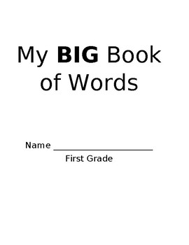 Preview of REACH for Reading Sight Word and Vocabulary Journal