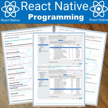 Preview of REACT NATIVE Programming Complete Curriculum