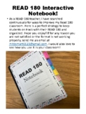 READ 180 Student Notebook Organizer