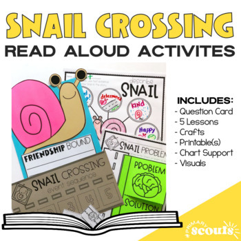 Preview of Snail Crossing Interactive Read Aloud | Spring Craft