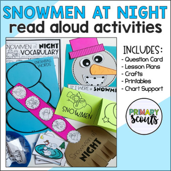 Preview of READ ALOUD ACTIVITIES and CRAFT Snowmen At Night (Kindergarten)