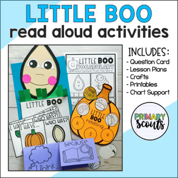 Preview of READ ALOUD ACTIVITIES and CRAFTS Little Boo (Kindergarten)