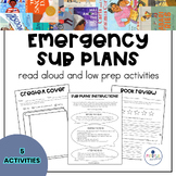 READ ALOUD Emergency Sub Plans | No PREP K-3rd