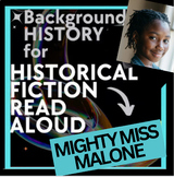 READ ALOUD HISTORICAL BACKGROUND INTRO to The Mighty Miss 