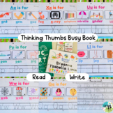 READ AND WRITE BUSY BOOK / LAMINATED VELCRO ACTIVITY / LEA