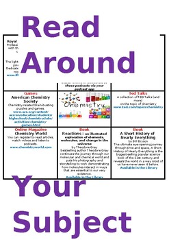 Preview of READ AROUND YOUR SUBJECT - Chemistry